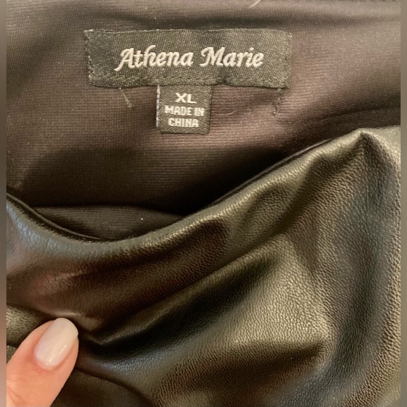 Faux leather boot cut pants - Picture 4 of 4